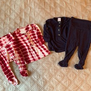 Lou Lou and Company Newborn Top and Bottom Bundle (2)